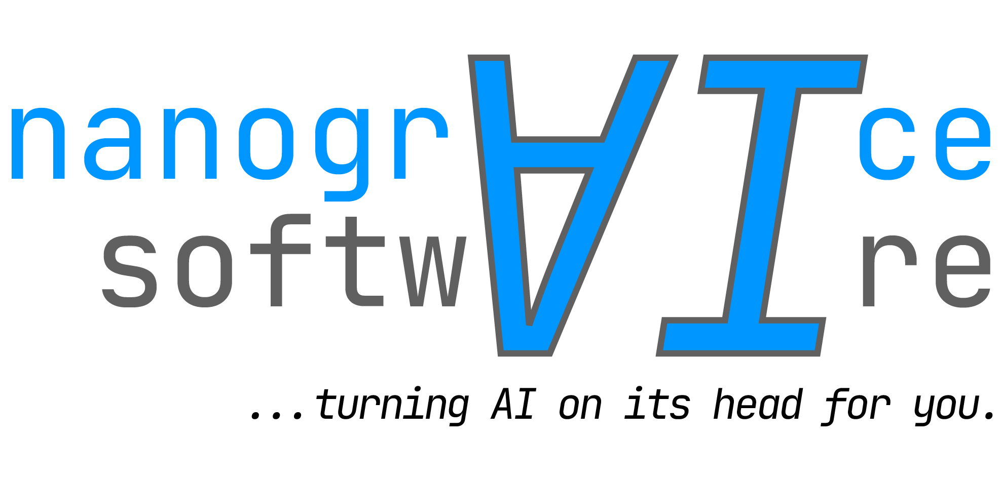 nanogr∀Ice softwAIre — turning AI on its head for you.